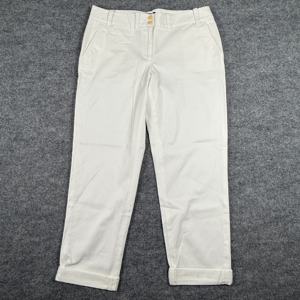 Retro Talbots Signature 6 Chino Straight Leg Crop Pants Workwear Spring Resort
